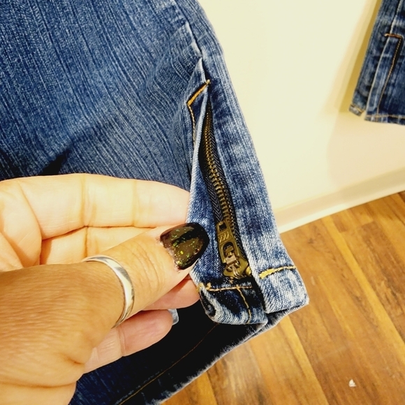 BONGO women's washed blue boot cut jeans size 9 - Picture 6 of 11